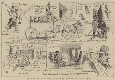 In Versailles, de Verwachte Binnenkomst van de Koning door Alfred Chantrey Corbould